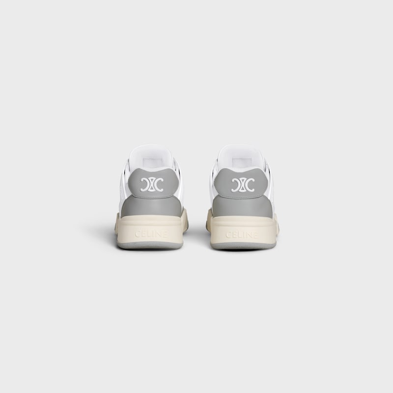 SNEAKER CELINE BAJA CT-09 DE CORDONES DE PIEL DE BECERRO Y MALLA - BLANCO ÓPTICO/GRIS/BEIGE -  - 1 | CELINE