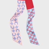 ribbon IN SILK TWILL - RED/BLUE/PALEPINK -  - 2 | CELINE
