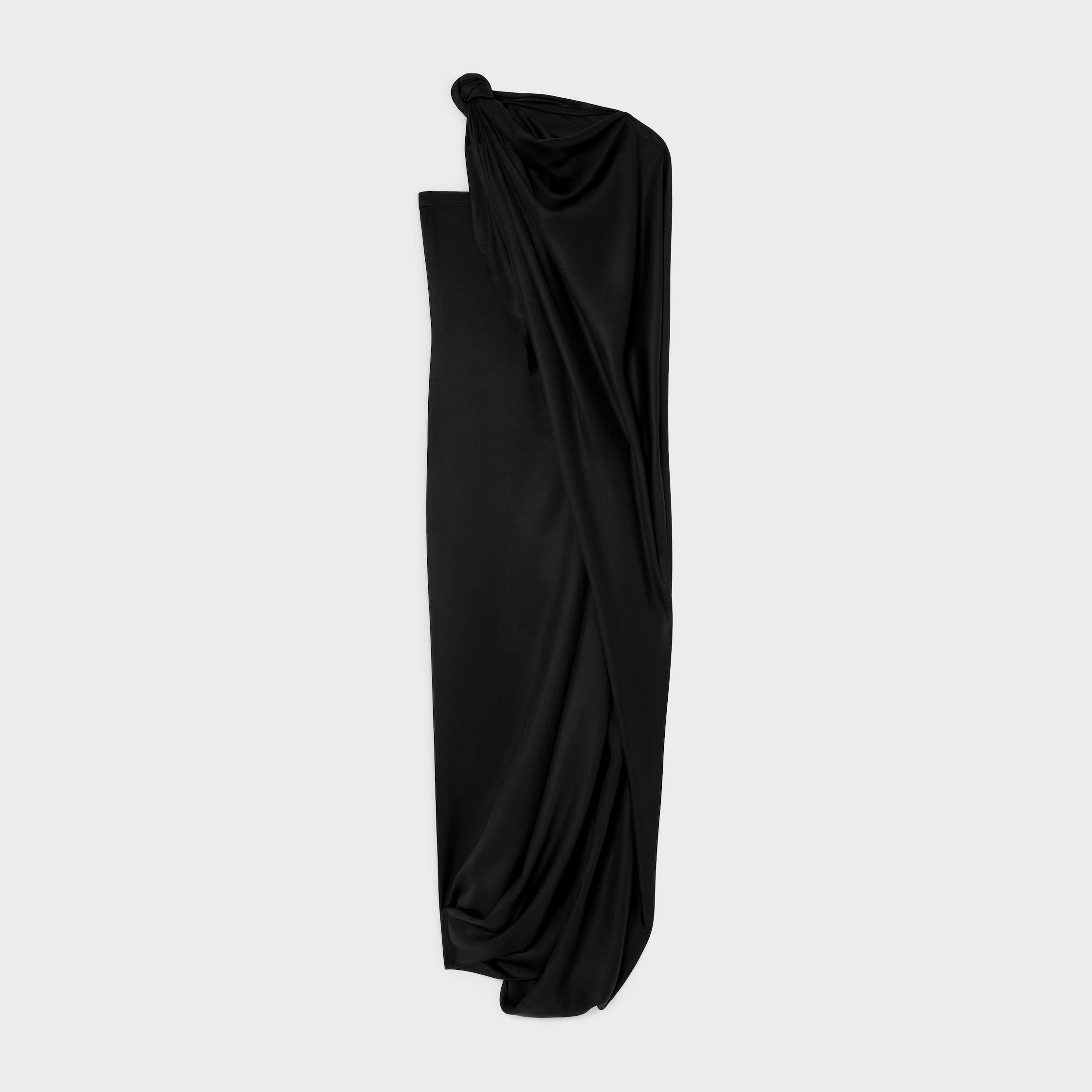 CELINE cape dress IN silk twill