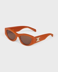 TRIOMPHE 15 sunglasses in Acetate - MILKY RUST -  - 2 | CELINE