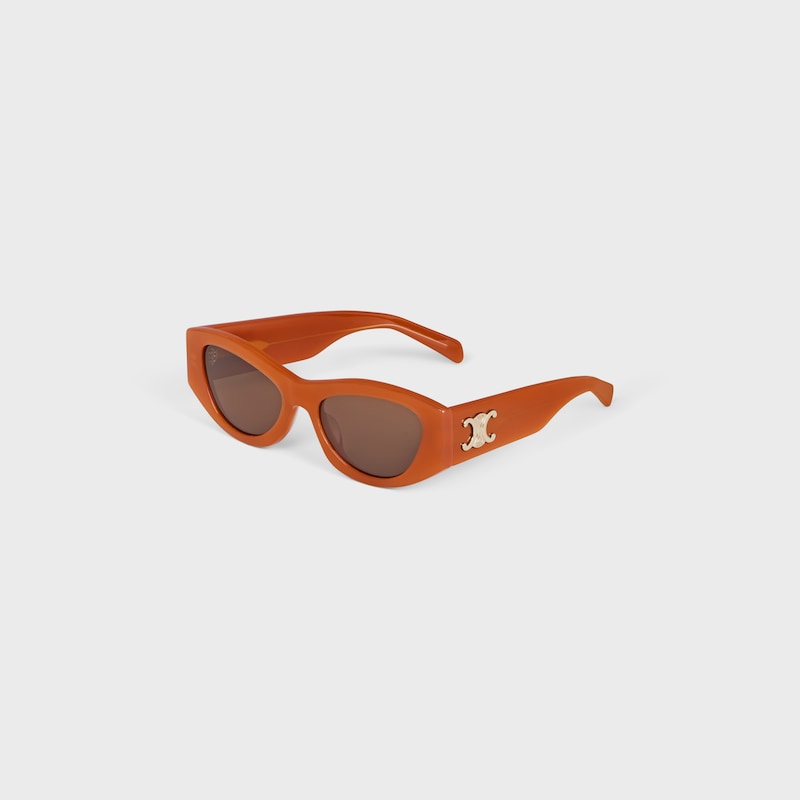 TRIOMPHE 15 sunglasses in Acetate - MILKY RUST -  - 1 | CELINE