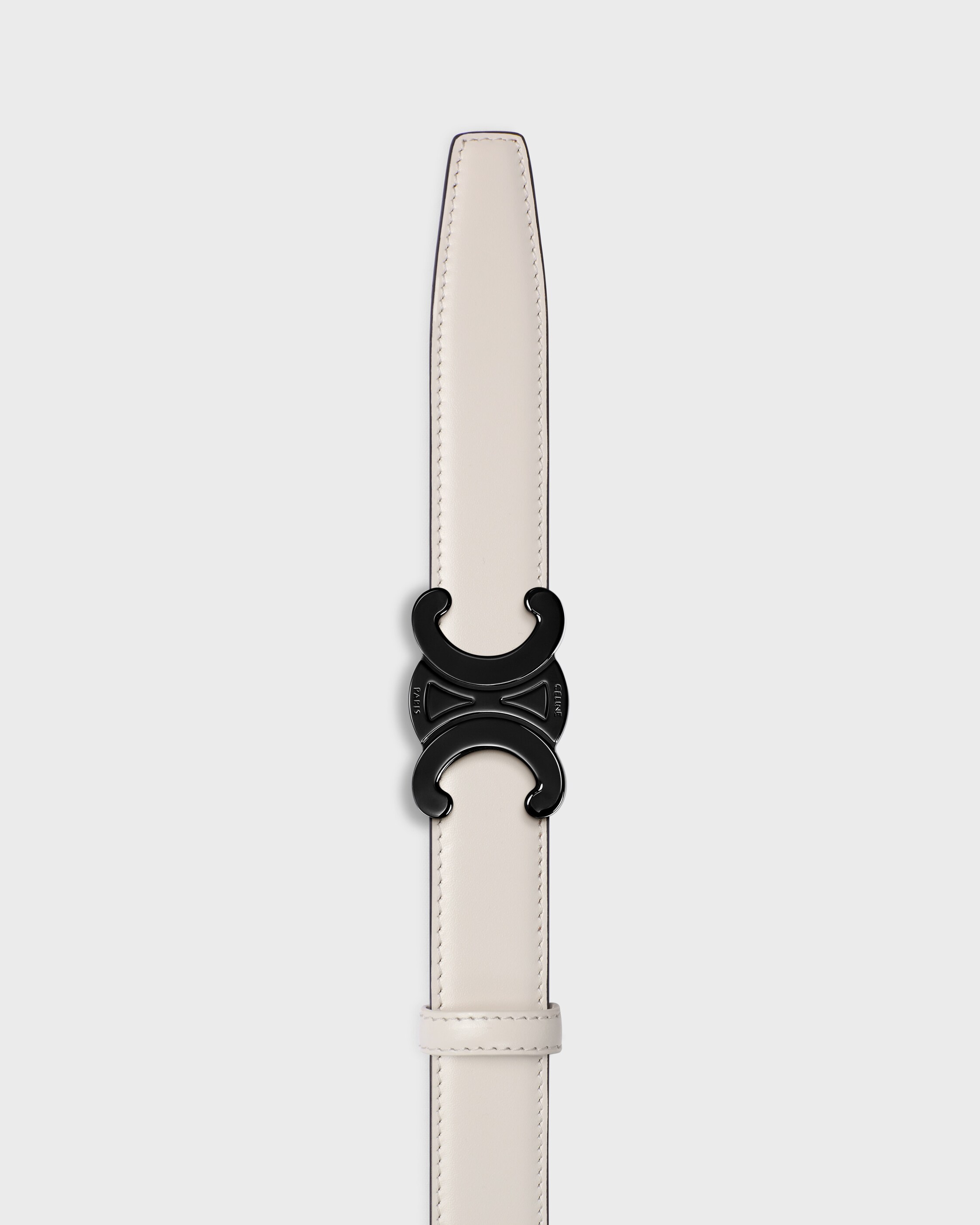 TRIOMPHE BUCKLE & REVERSIBLE STRAP 25MM - TAN / RICE | CELINE