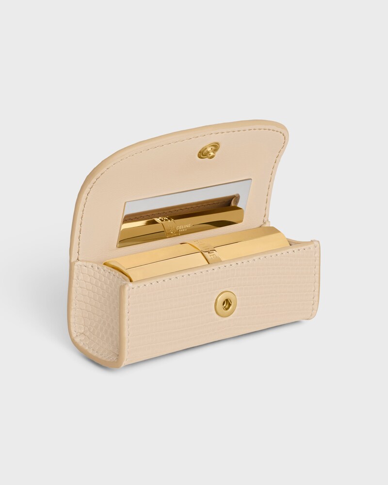 LIPSTICK CASE IN LIZARD - DEEP IVORY - ACCESSORIES - 1 | CELINE