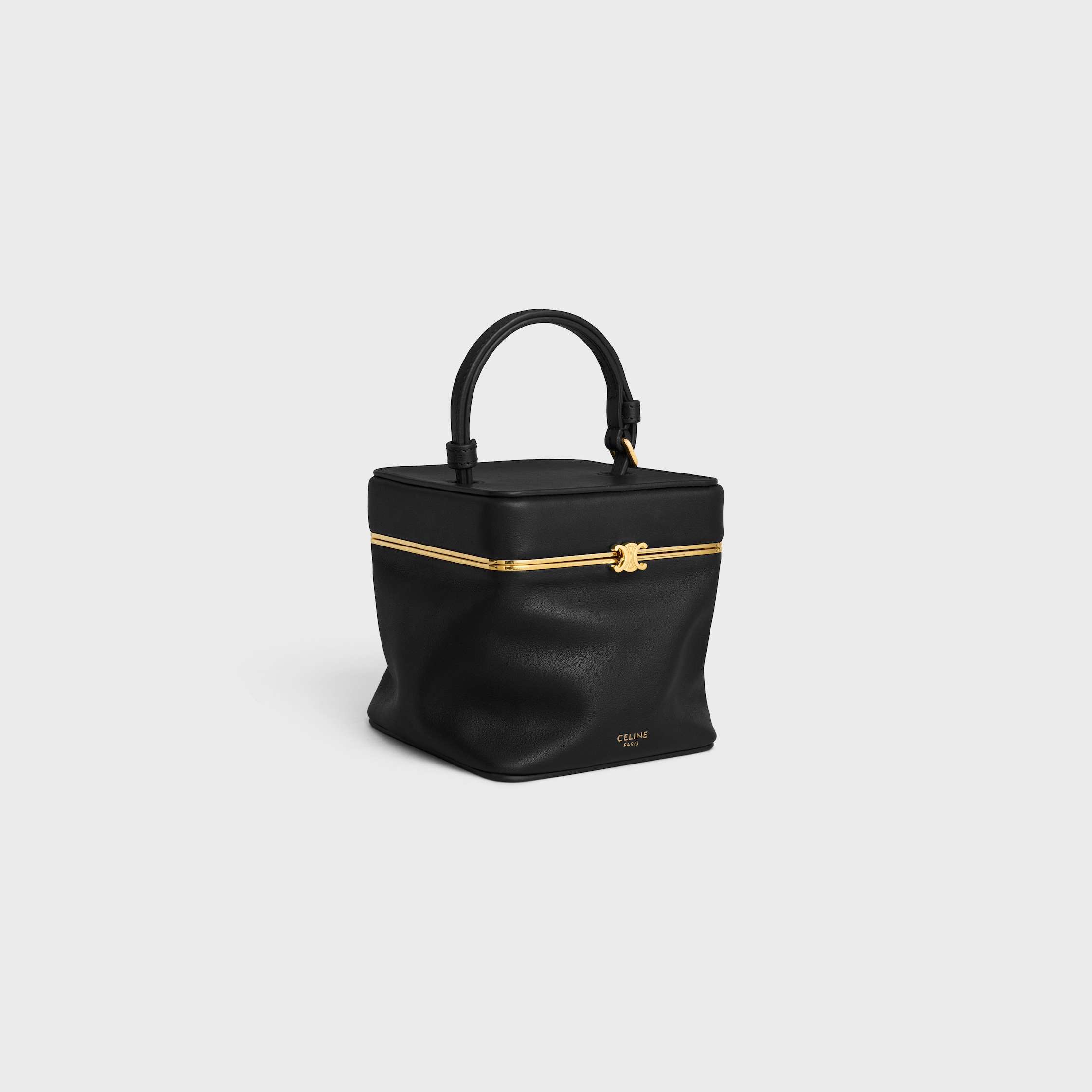 CUBE IN SUPPLE CALFSKIN - BLACK | CELINE