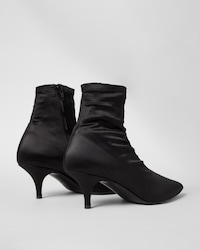SOCK BOOTIE IN SATIN - BLACK -  - 2 | CELINE