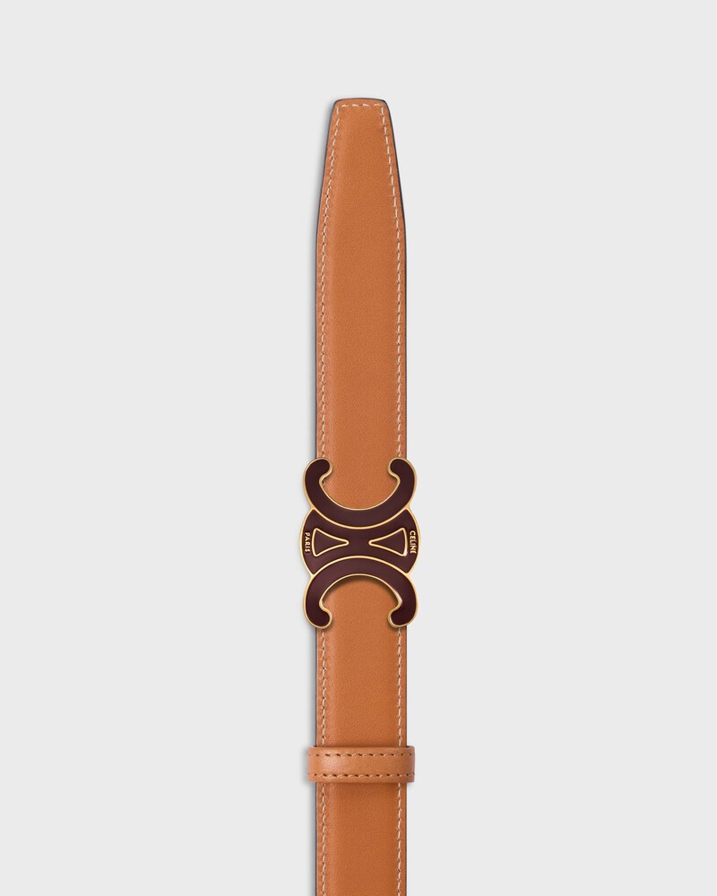 lanière de ceinture réversible 25MM TAURILLON ET VEAU NATUREL -  -  - 1 | CELINE