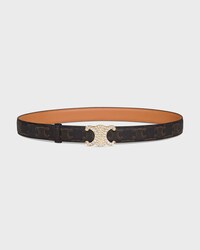 Reversible Strap 25MM IN Natural Calfskin and Triomphe Canvas -  -  - 2 | CELINE