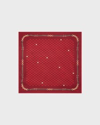 bandana IN MINI TRIOMPHE  SILK TWILL - FOX RED/BROWN -  - 1 | CELINE