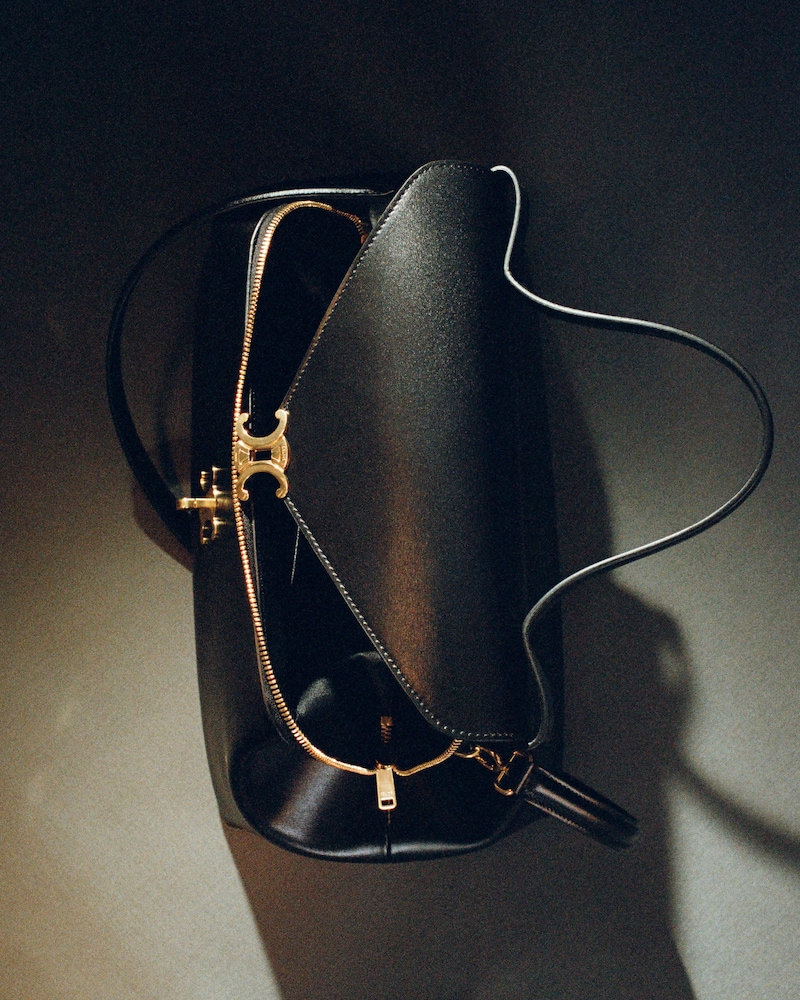 SMALL FLAIR IN SHINY CALFSKIN - BLACK - WOMEN - 1 | CELINE