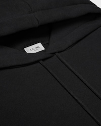 hoodie IN cotton fleece - BLACK/WHITE/BLUE -  - 2 | CELINE