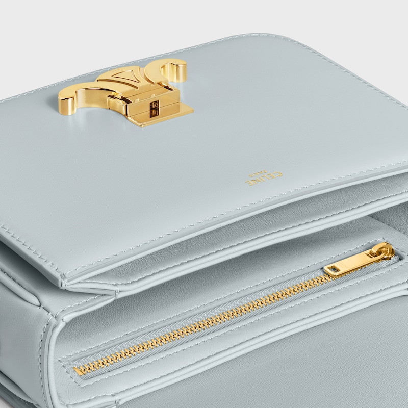 Teen Triomphe Bag in shiny calfskin - SOFT BLUE - TRIOMPHE - 1 | CELINE