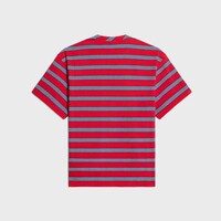 regular t-shirt IN STRIPED COTTON JERSEY - RED / NAVY / WHITE -  - 2 | CELINE
