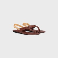 オニキス トングサンダル / ベジタブルタンニン カーフスキン - レッドウッド / ニレ -  - 2 | CELINE