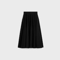 skirt IN cotton twill - BLACK -  - 2 | CELINE