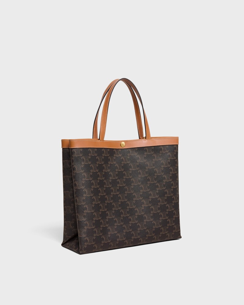 BOLSO CABAS CUADRADO PEQUE&Ntilde;O DE LONA TRIOMPHE - MIEL - ALL BAGS - 1 | CELINE