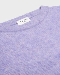 crewneck sweater IN SHETLAND WOOL - LIGHT PURPLE -  - 2 | CELINE