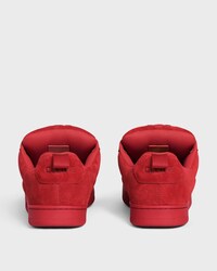 CELINE HUNTINGTON SNEAKER BASSE EN CUIR DE VEAU VELOURS ET MESH - ROUGE -  - 2 | CELINE