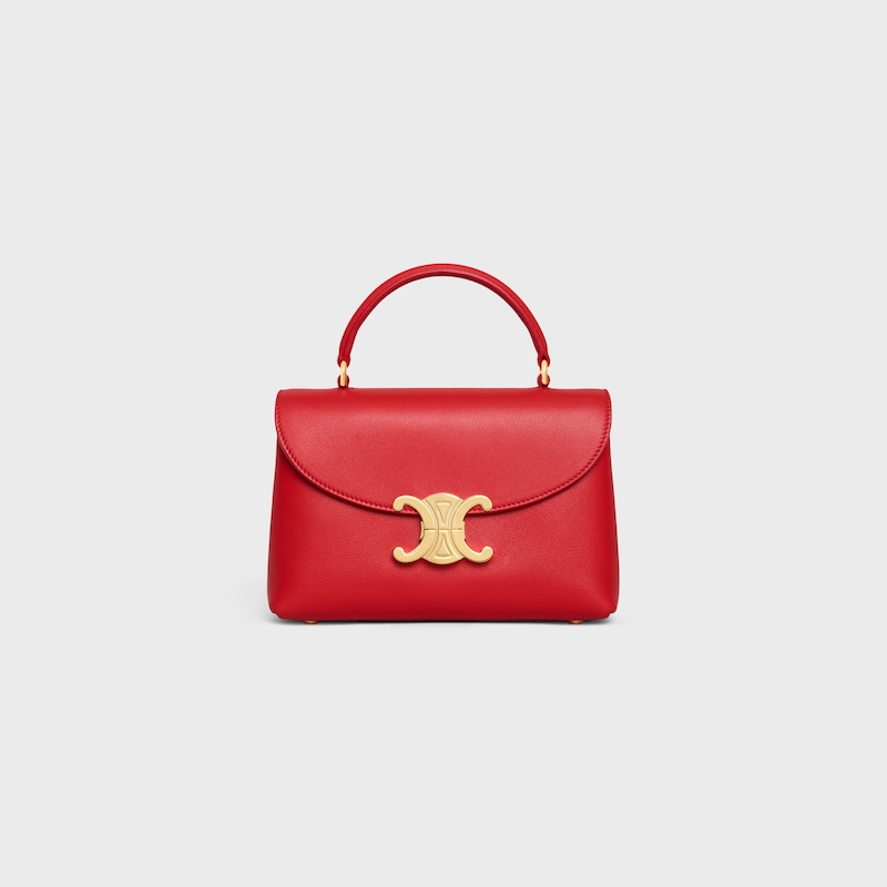 TEEN NINO BAG IN SUPPLE GRAINED CALFSKIN - ULTRA RED - HIVER CELINE - WINTER SELECTION - 1 | CELINE