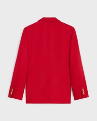 veste classique flanelle - ROUGE -  - 2 | CELINE