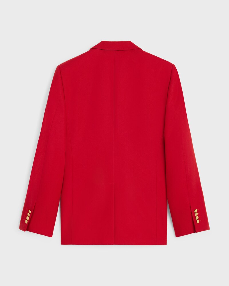 veste classique flanelle - ROUGE -  - 1 | CELINE