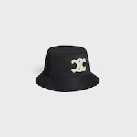 TRIOMPHE BOB IN COTTON GABARDINE - BLACK -  - 2 | CELINE