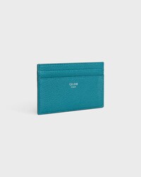 MEDIUM CARD HOLDER IN GRAINED CALFSKIN - COBALT - CARD HOLDERS - 2 | CELINE