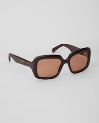 Lunettes de soleil Françoise en Acétate - CHOCOLAT -  - 2 | CELINE