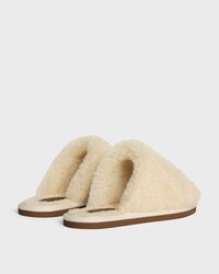 CELINE GEORGIA MULE EN Shearling - BEIGE -  - 2 | CELINE