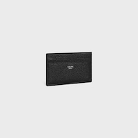 CARD HOLDER IN GRAINED CALFSKIN - BLACK - CARD HOLDERS - 2 | CELINE