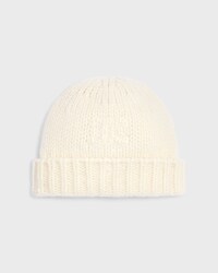 triomphe beanie IN cashmere and silk - OFF WHITE -  - 1 | CELINE