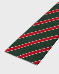 tie IN striped silk - GREEN/RED/OFF WHITE -  - 2 | CELINE