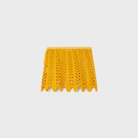 mini skirt IN cotton crochet - LIGHT ORANGE -  - 2 | CELINE