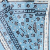 bandana IN cotton - BLUE/BLACK/OFF WHITE -  - 2 | CELINE