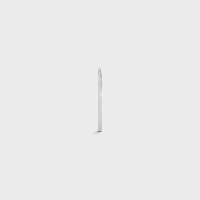Torsion Bracelet in White Gold and Diamonds - White Gold and White -  - 1 | CELINE