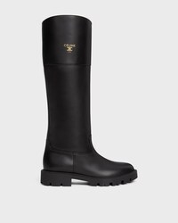 MARGARET HIGH BOOT IN Calfskin - BLACK -  - 1 | CELINE