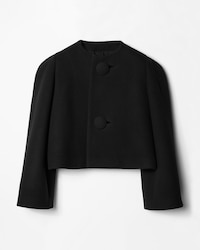 jacket IN WOOL FELT - BLACK -  - 1 | CELINE