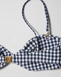 bandeau jersey mat - BLANC/BLEU -  - 2 | CELINE