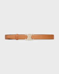 Reversible Strap 25MM IN Natural Calfskin and Triomphe Canvas -  -  - 2 | CELINE