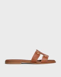 MARINA MULE IN CALFSKIN - TAN -  - 1 | CELINE