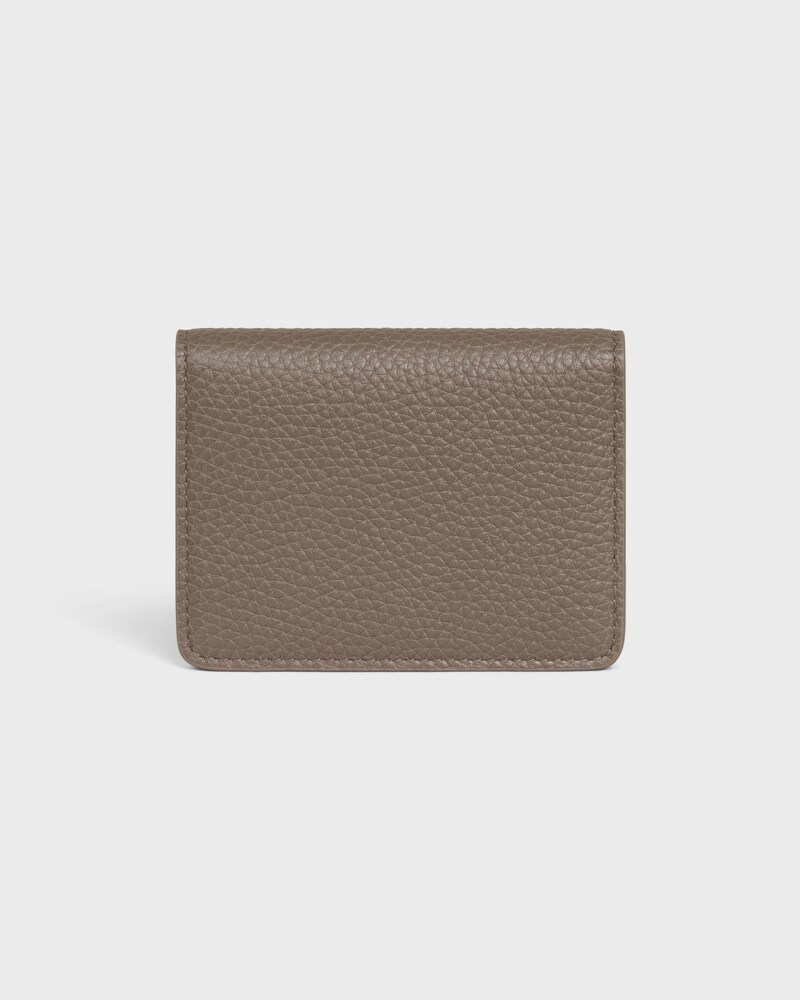 BI-FOLD CARD HOLDER IN Grained Calfskin - SOURIS - CARD HOLDERS - 1 | CELINE