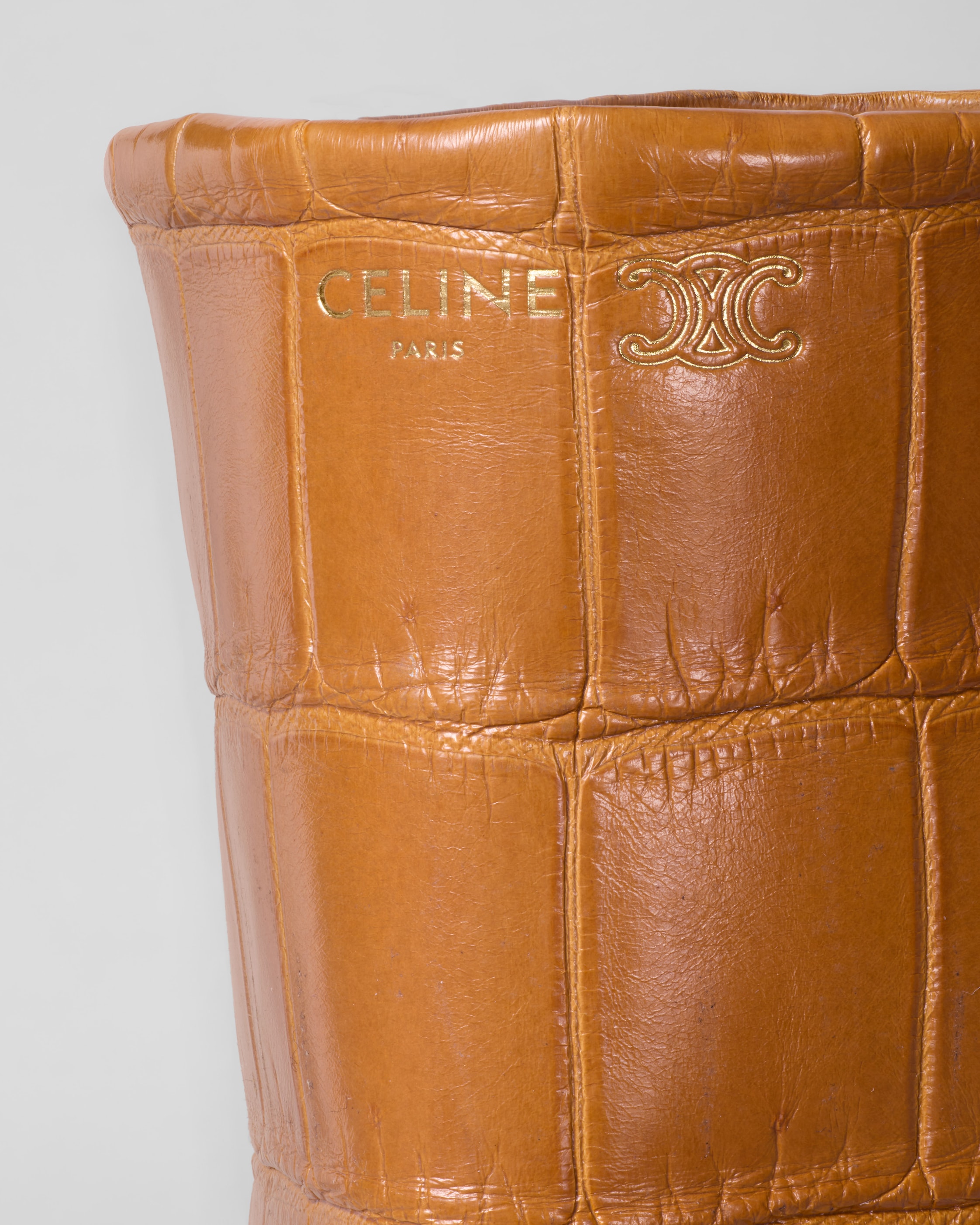 FLEX MID BOOT IN CROCODILE STAMPED CALFSKIN - TAN | CELINE