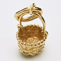 PANIER CON CHARMS CELINE DE LATÓN CON ACABADO DORADO - DORADO - CHARMS - 1 | CELINE