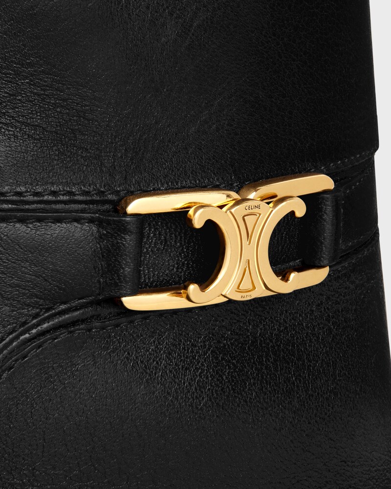 CELINE VERNEUIL ANKLE BOOT WITH TRIOMPHE IN CALFSKIN - BLACK -  - 1 | CELINE