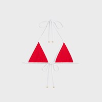 triomphe triangle top em malha fosca - ROUGE - - 2 | CELINE