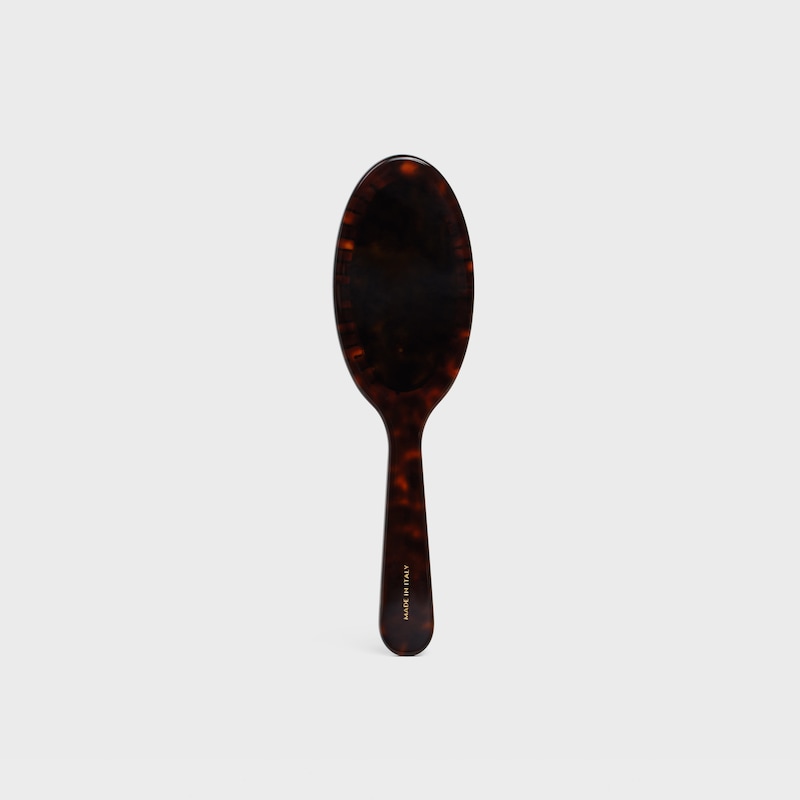 Brosse à cheveux petit modèle Acétate - DARK HAVANA - ACCESSOIRES - 1 | CELINE