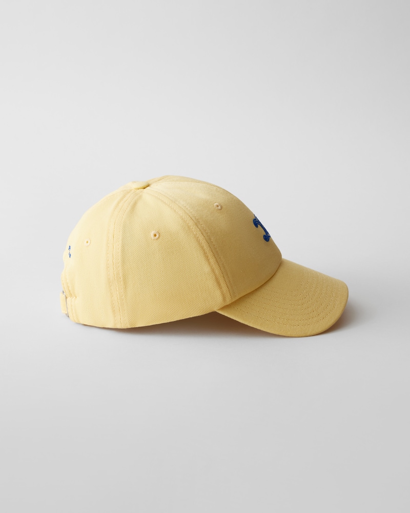 triomphe richelieu cap IN cotton twill - PALE YELLOW -  - 1 | CELINE