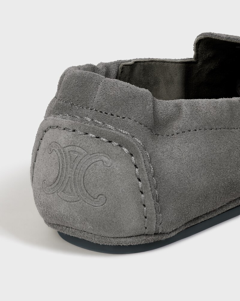 MOCASSIN ADAM EN CUIR DE VEAU VELOURS - Gris -  - 1 | CELINE
