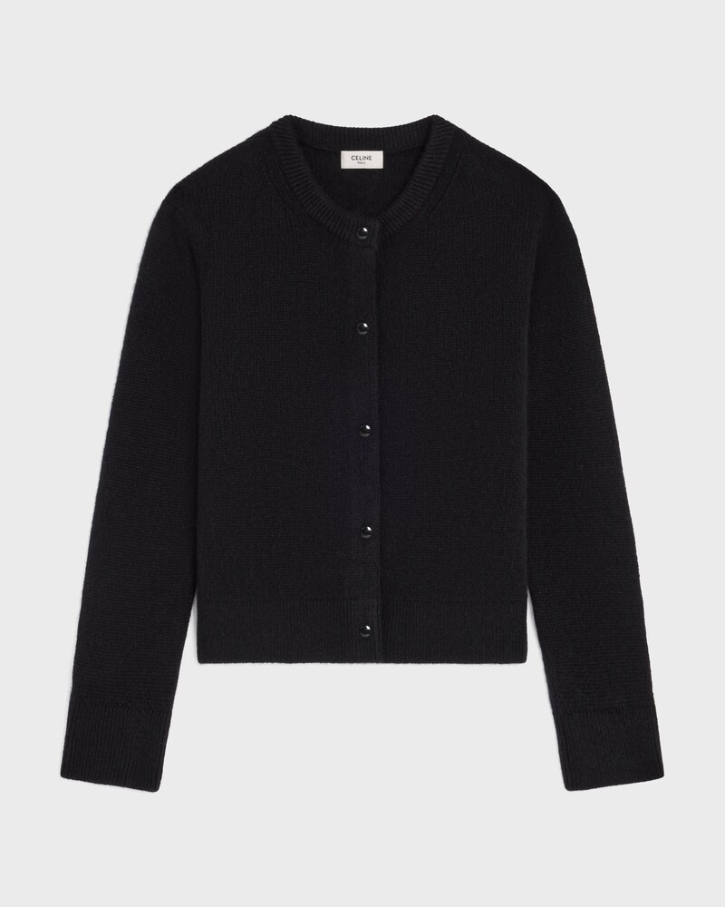 cardigan IN cashmere - BLACK -  - 1 | CELINE