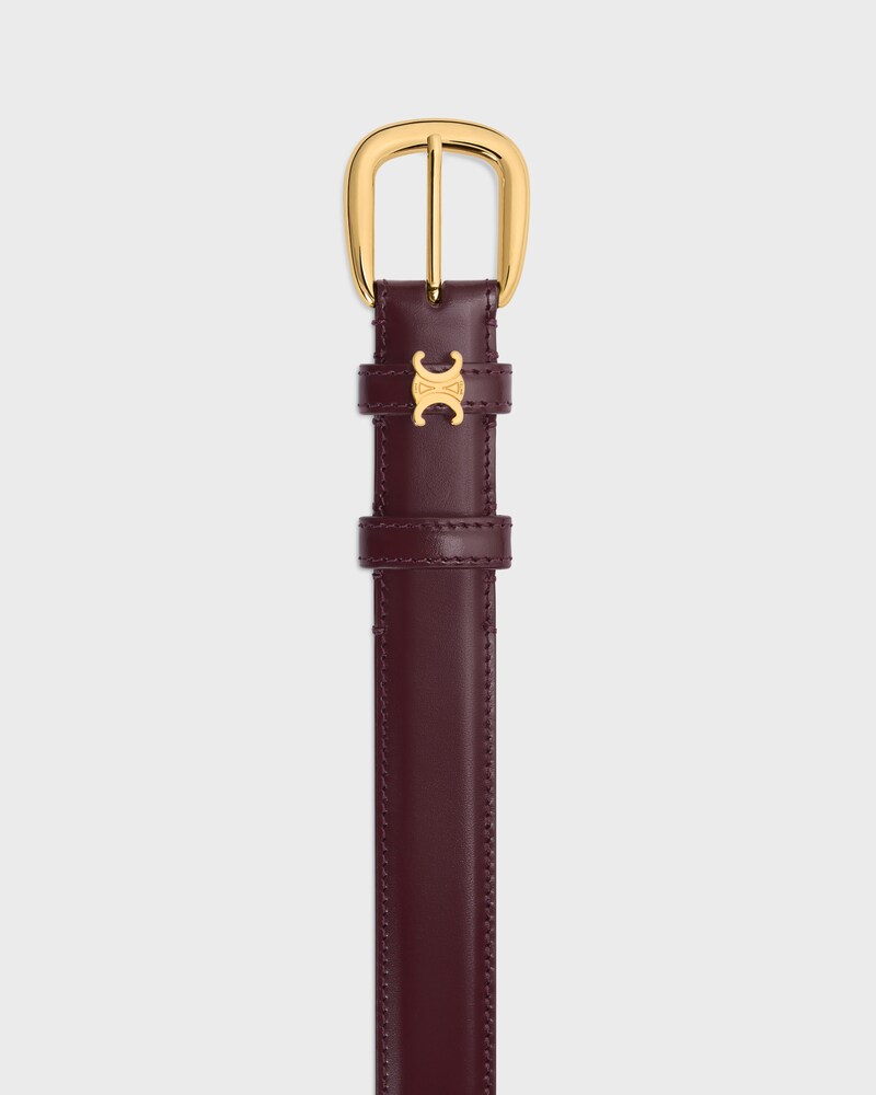 VIVIENNE BELT 25 IN Taurillon Leather - DEEP BURGUNDY -  - 1 | CELINE