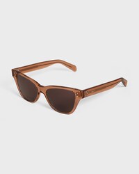 Cat Eye S359 sunglasses in Acetate - TRANSPARENT AMBER -  - 2 | CELINE